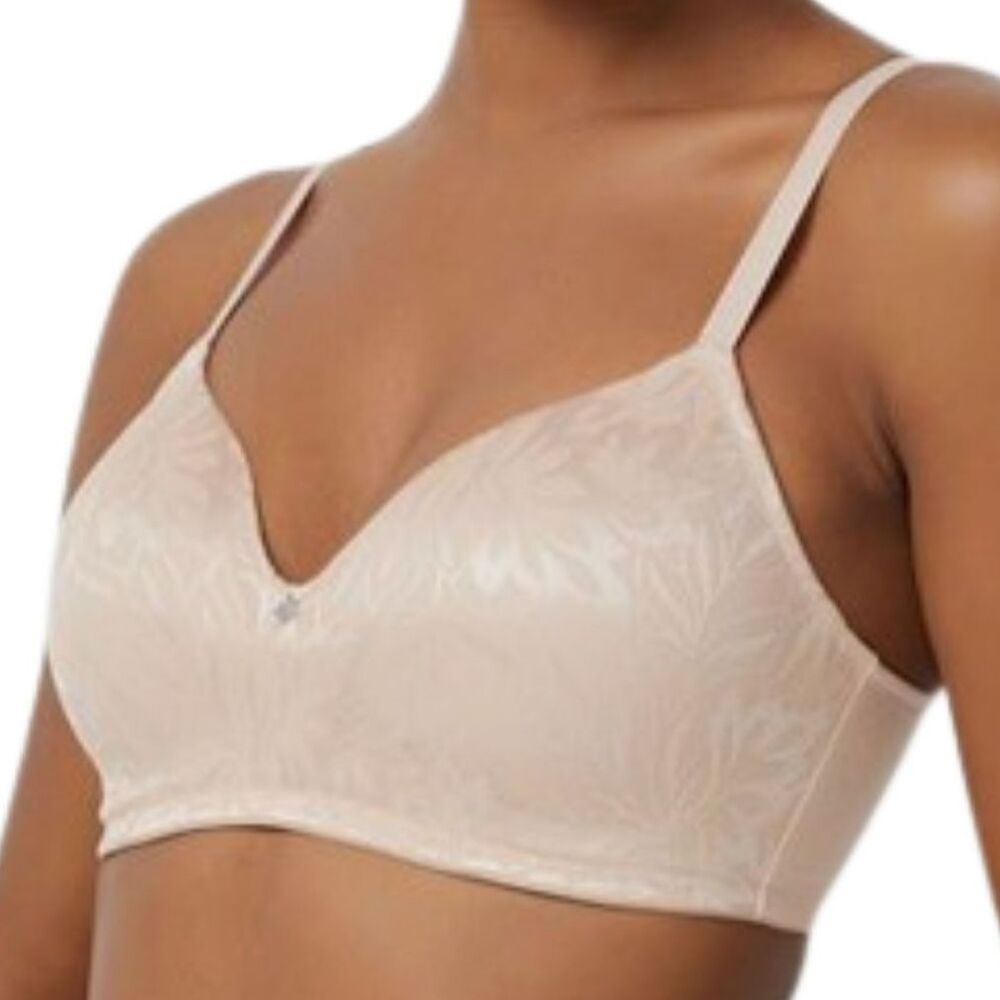 Breezies Jacquard Shine Wirefree T-shirt Bra